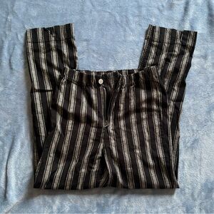 Brandy Melville Tilden Black Striped Pants